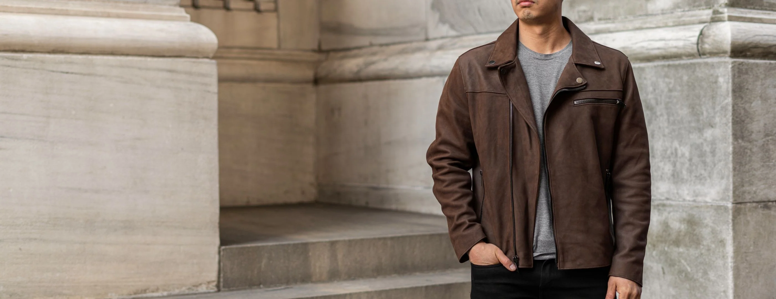 Leather jacket street style 1